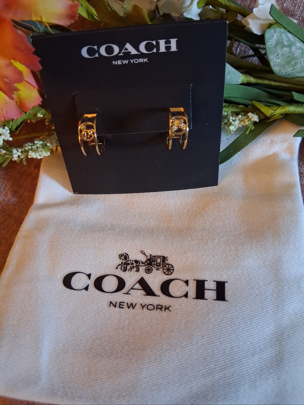 Coach Small Hoop Earrings